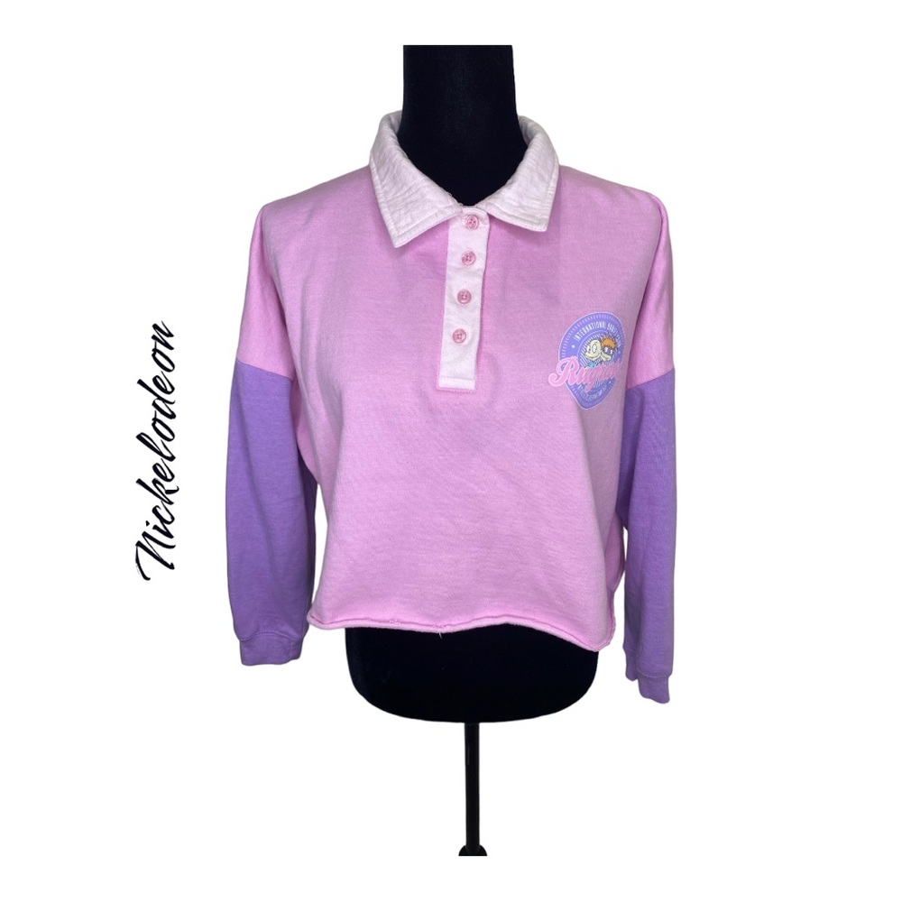 Nickelodeon Rugrats Crop Collard Sweatshirt Size M